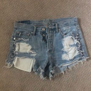 AE Vintage High Rise Festival Denim Shorts